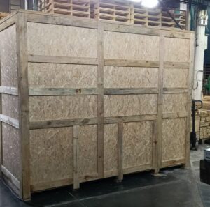 Caja para contenedor flat rack